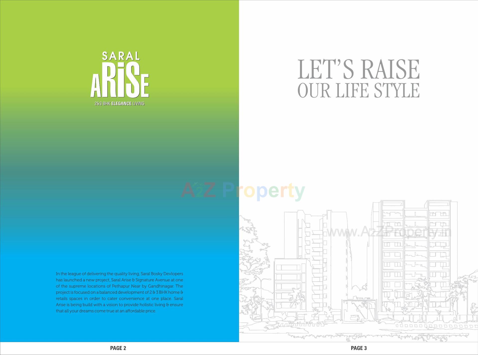  of real estate project Saral Arise Signature Avenue located at Pethapur, Gandhinagar, Gujarat