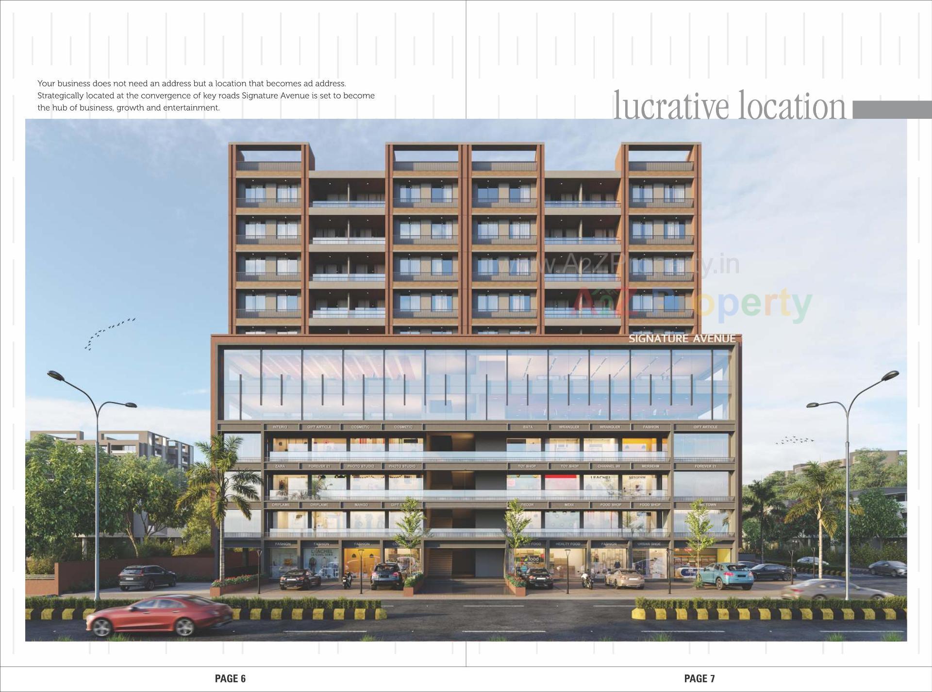 3D Elevation of real estate project Saral Arise Signature Avenue located at Pethapur, Gandhinagar, Gujarat