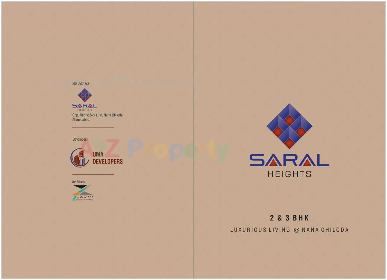  of real estate project Saral Heights located at Nanachiloda, Gandhinagar, Gujarat