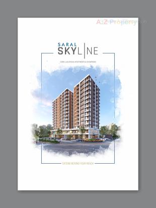 Elevation of real estate project Saral Skyline located at Kudasan, Gandhinagar, Gujarat