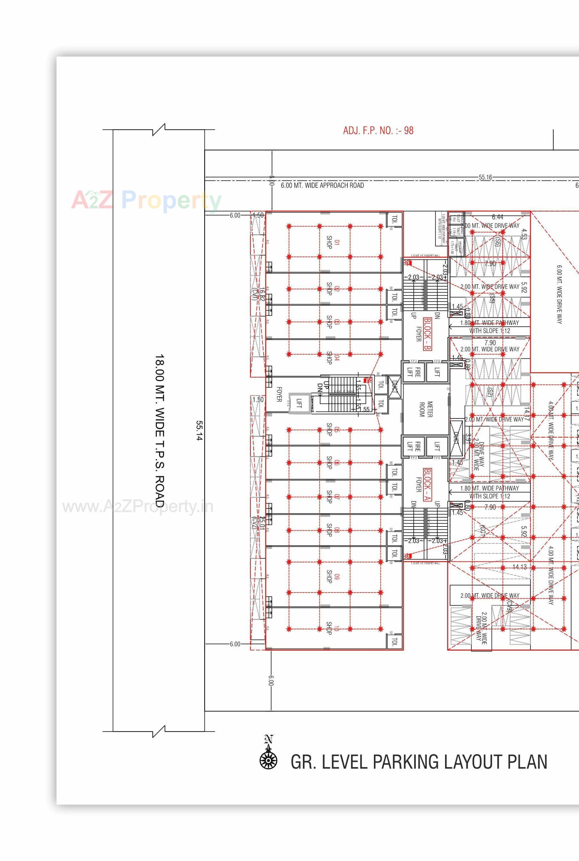 Layout of real estate project Sarjan Era located at Gandhinagar, Gandhinagar, Gujarat