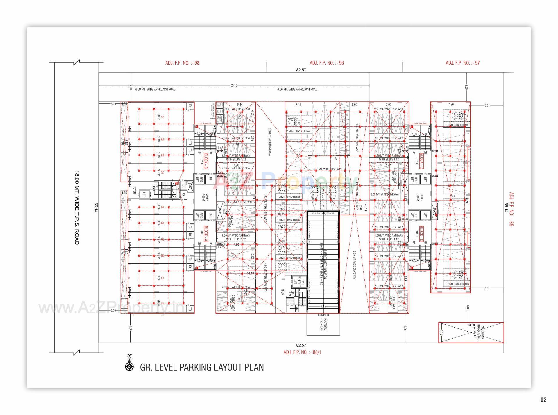 Layout of real estate project Sarjan Era located at Gandhinagar, Gandhinagar, Gujarat