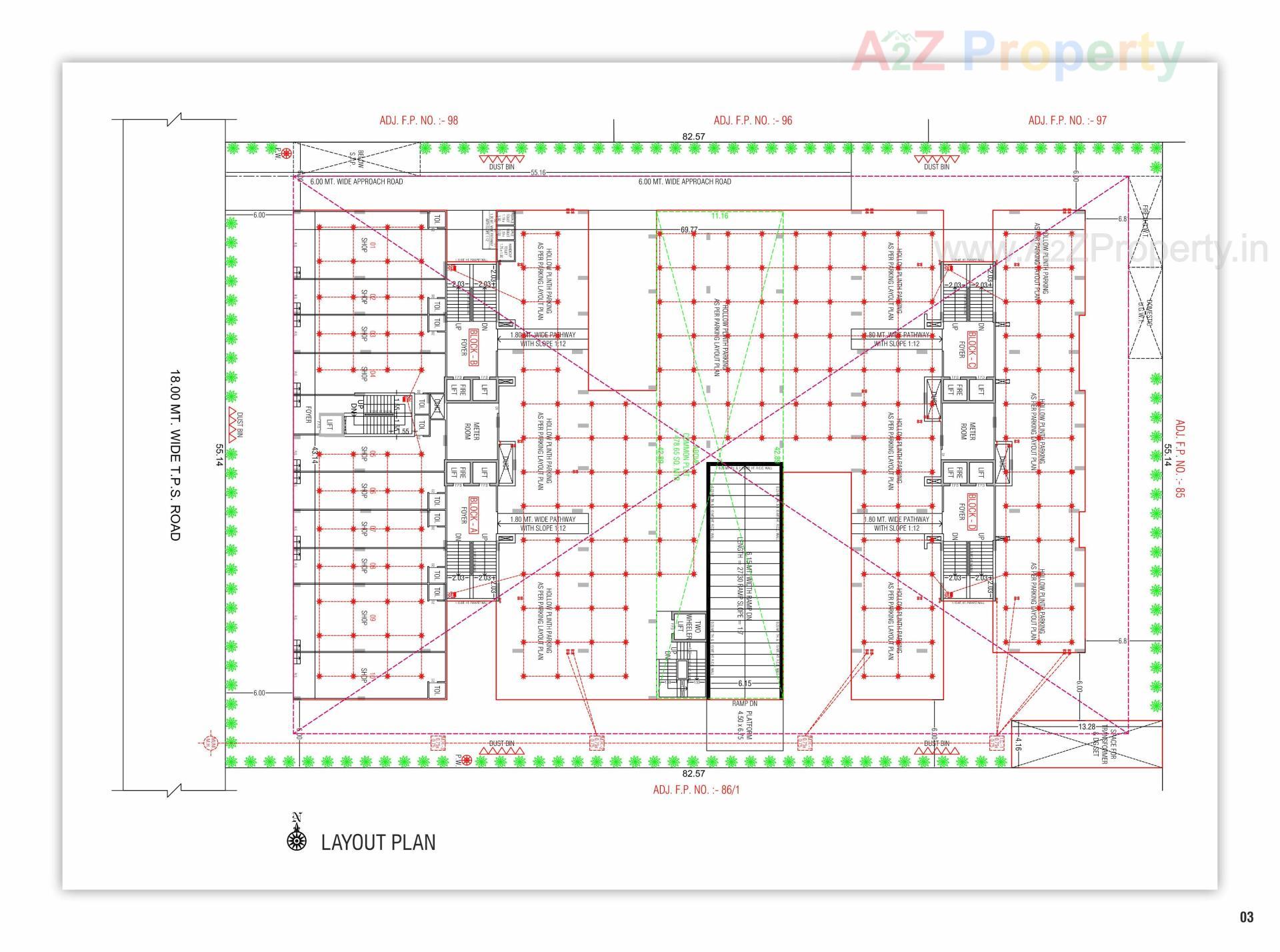 Layout of real estate project Sarjan Era located at Gandhinagar, Gandhinagar, Gujarat
