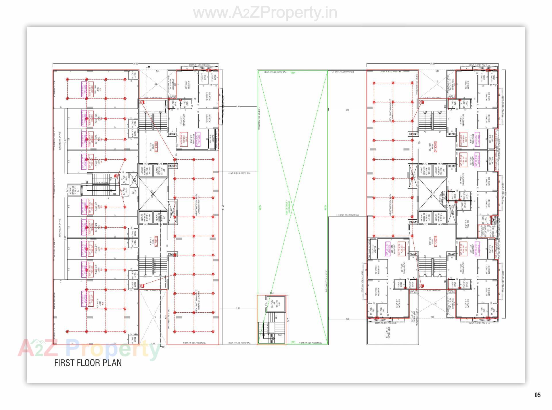 Layout of real estate project Sarjan Era located at Gandhinagar, Gandhinagar, Gujarat