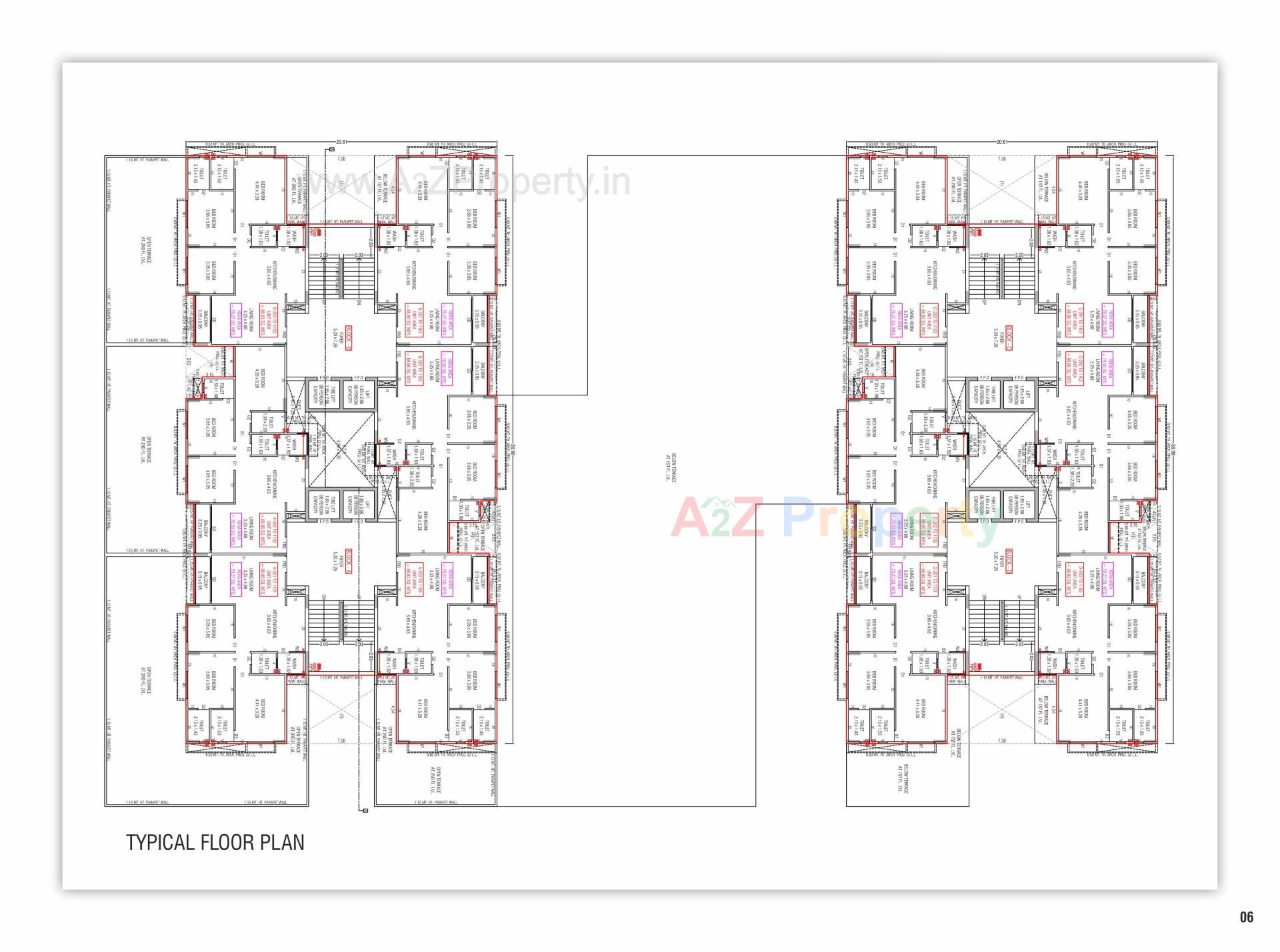 Layout of real estate project Sarjan Era located at Gandhinagar, Gandhinagar, Gujarat