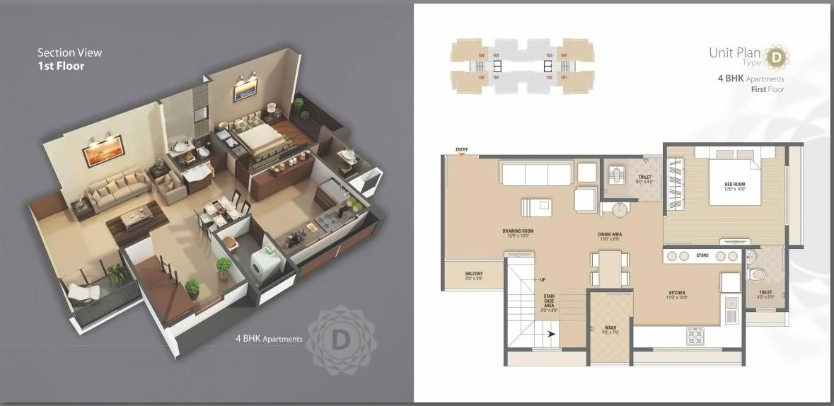 Layout of real estate project Sarthak Era located at Tarapur, Gandhinagar, Gujarat