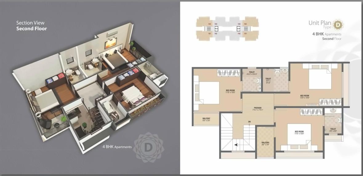 Layout of real estate project Sarthak Era located at Tarapur, Gandhinagar, Gujarat