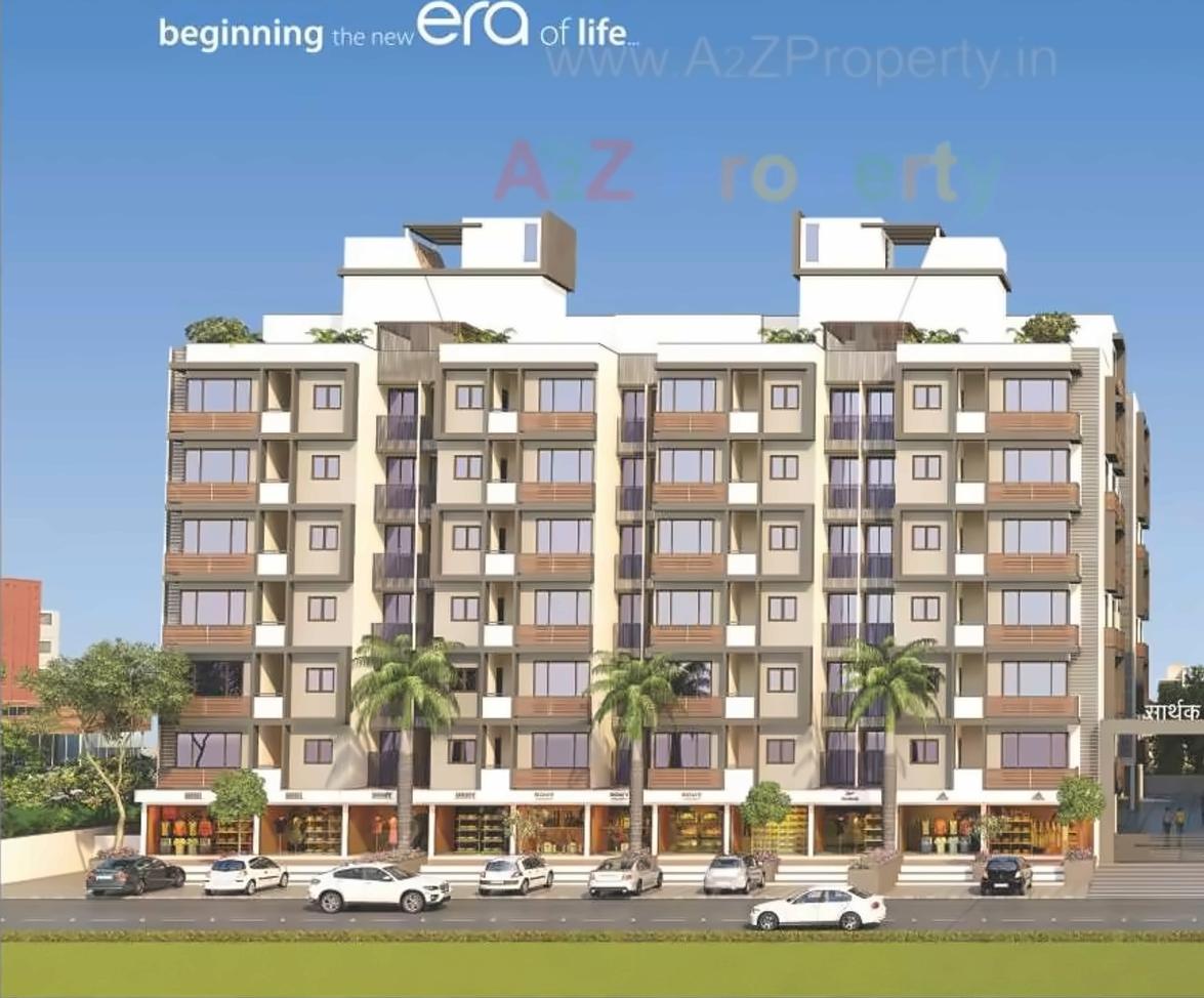 3D Elevation of real estate project Sarthak Era located at Tarapur, Gandhinagar, Gujarat