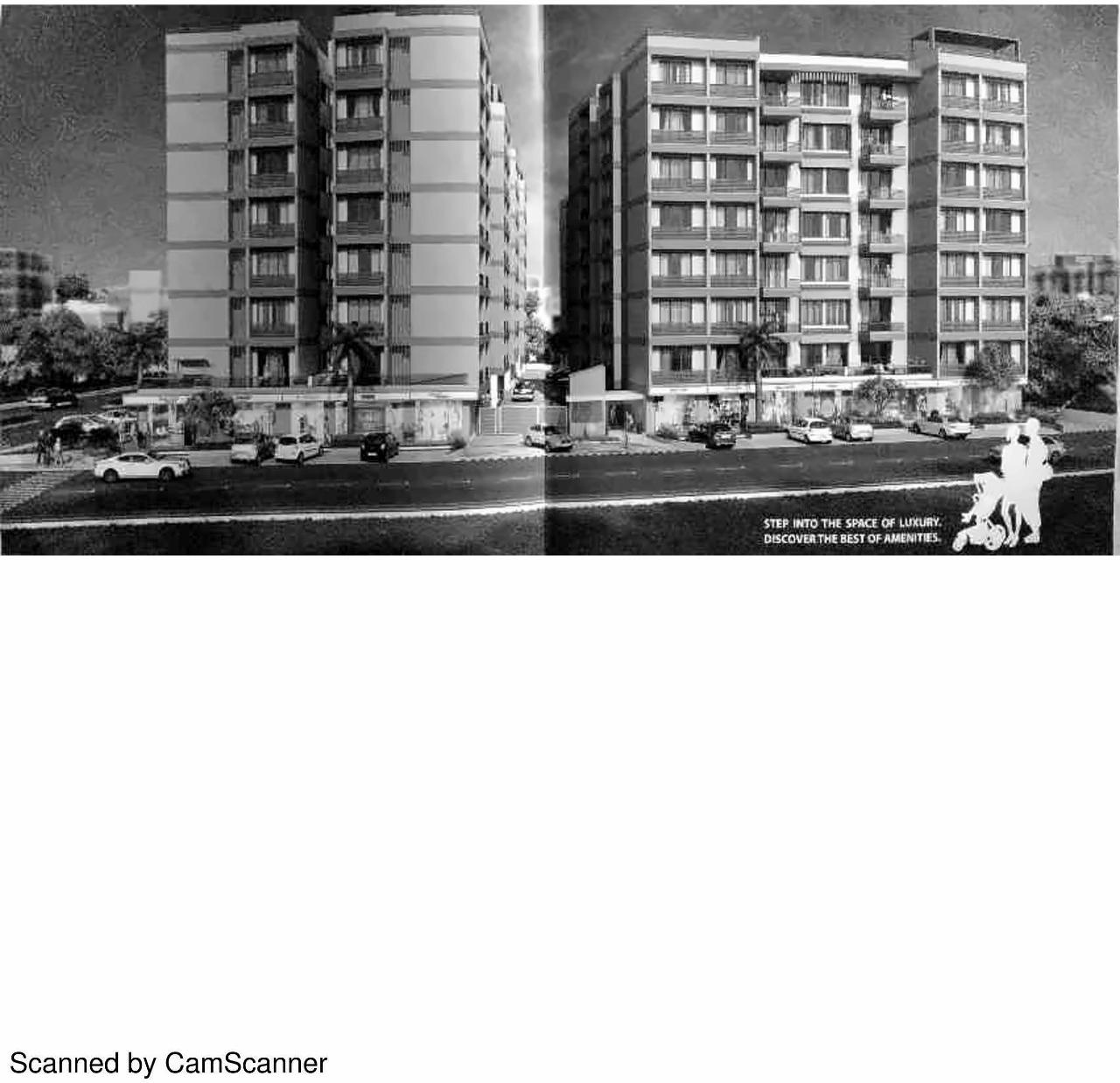 3D Elevation of real estate project Sarthak Shree Ganesh located at Koba, Gandhinagar, Gujarat