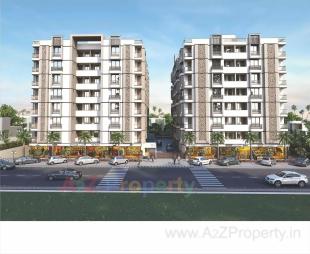 Elevation of real estate project Sarthak Shreeji located at Kudasan, Gandhinagar, Gujarat