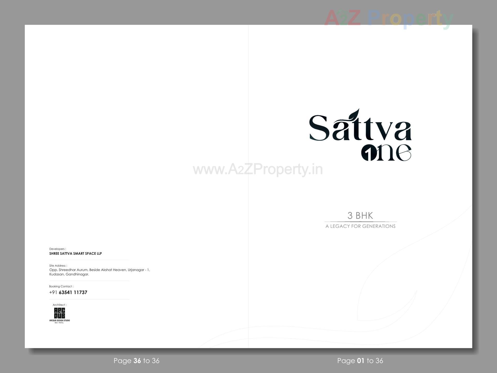  of real estate project Sattva One located at Kudasan, Gandhinagar, Gujarat