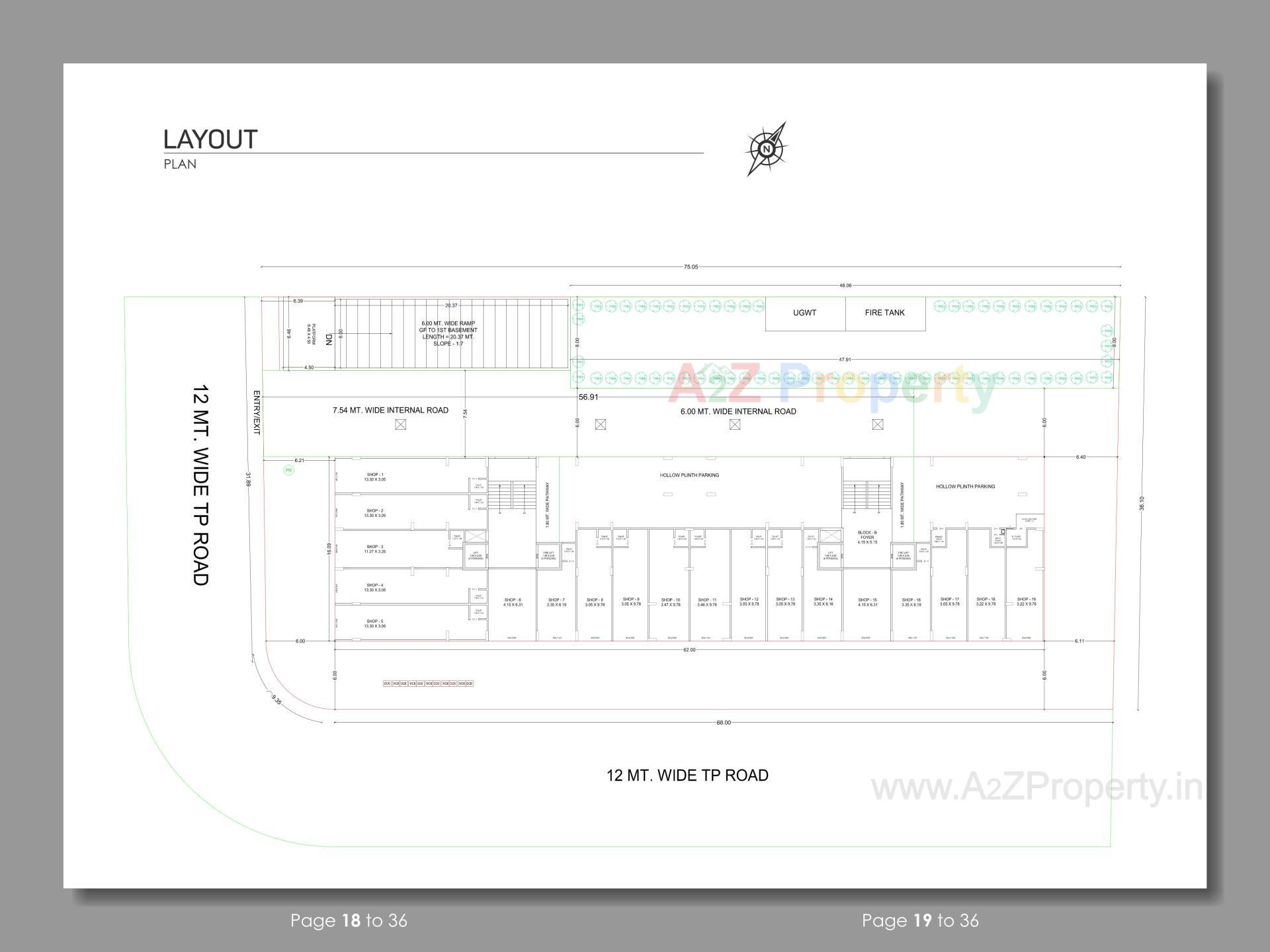 Layout of real estate project Sattva One located at Kudasan, Gandhinagar, Gujarat