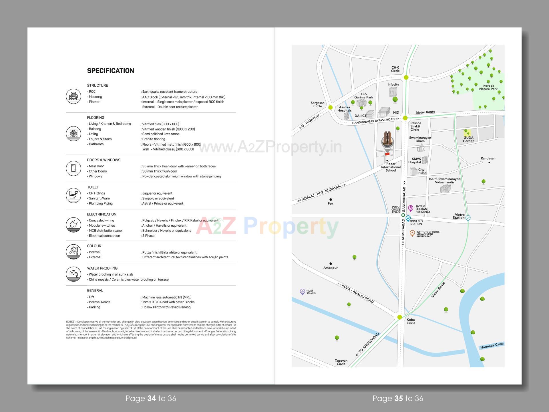  of real estate project Sattva One located at Kudasan, Gandhinagar, Gujarat