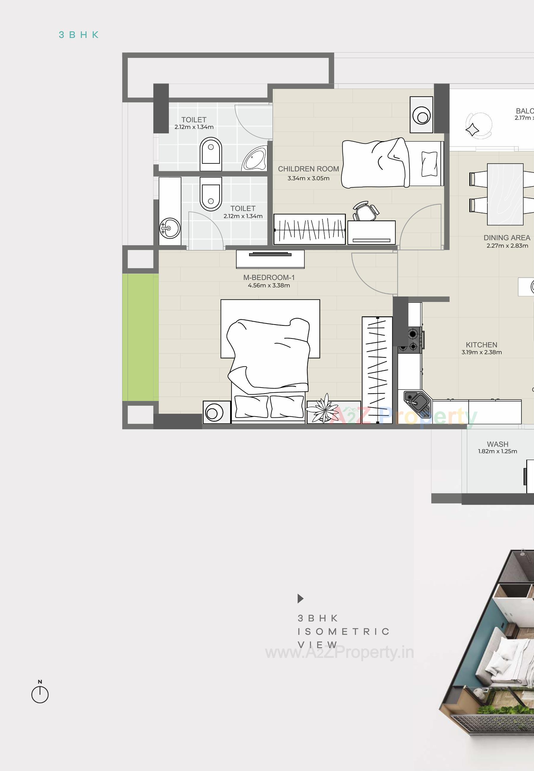 Layout of real estate project Satvam Glory located at Sargasan, Gandhinagar, Gujarat