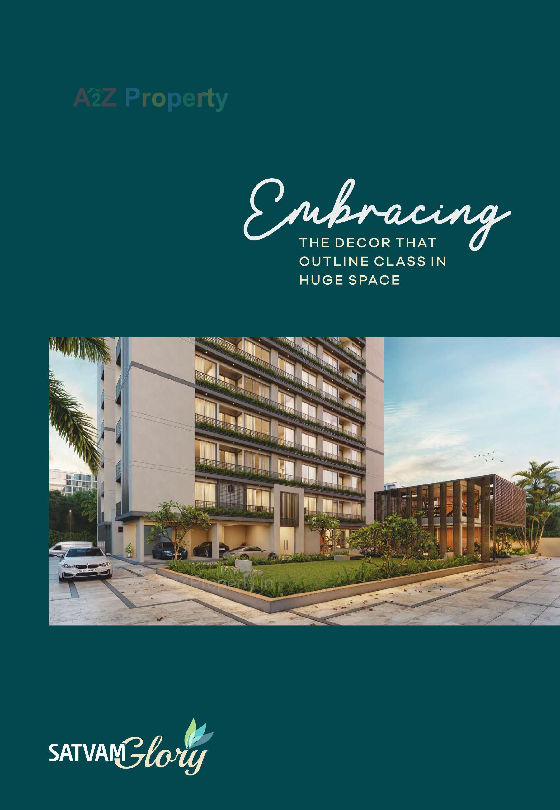 3D Elevation of real estate project Satvam Glory located at Sargasan, Gandhinagar, Gujarat