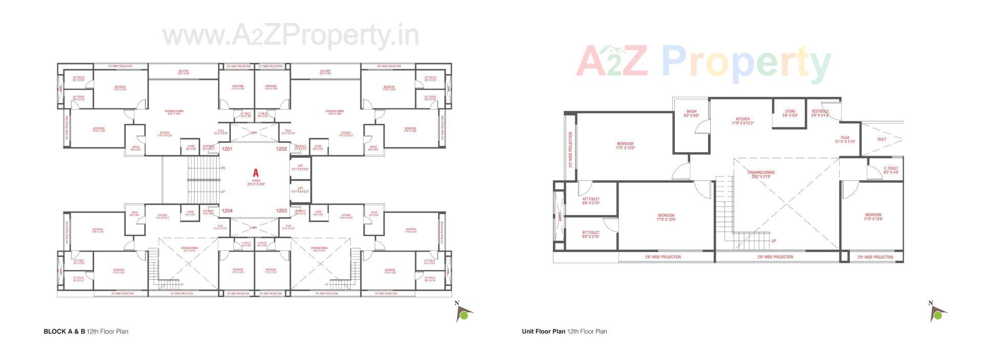 Layout of real estate project Satvan Harmony located at Koba, Gandhinagar, Gujarat