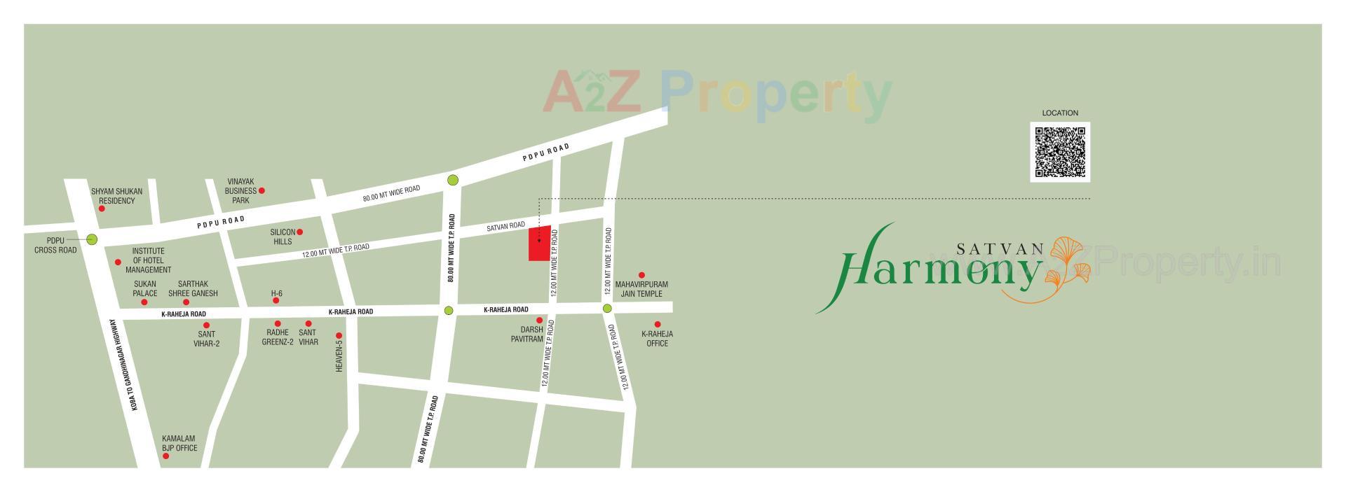  of real estate project Satvan Harmony located at Koba, Gandhinagar, Gujarat