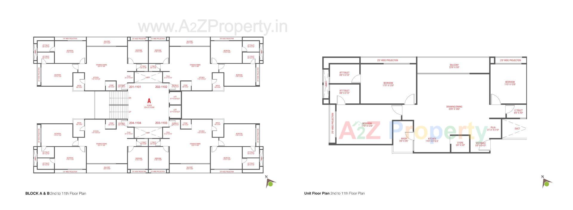 Layout of real estate project Satvan Harmony located at Koba, Gandhinagar, Gujarat