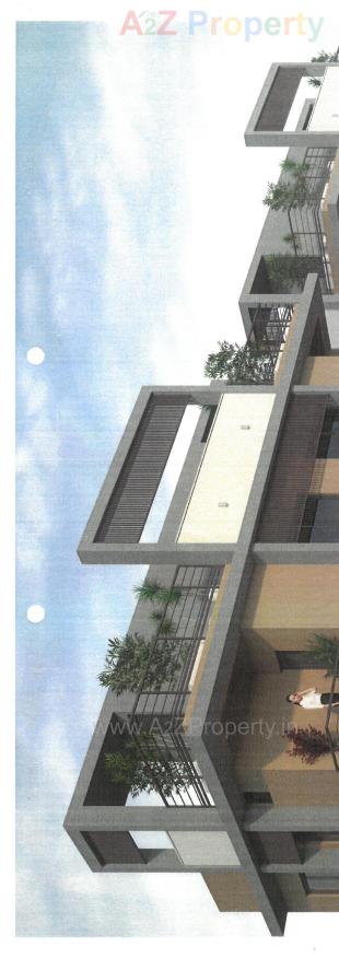 Elevation of real estate project Satvik Bunglows located at Gandhinagar, Gandhinagar, Gujarat