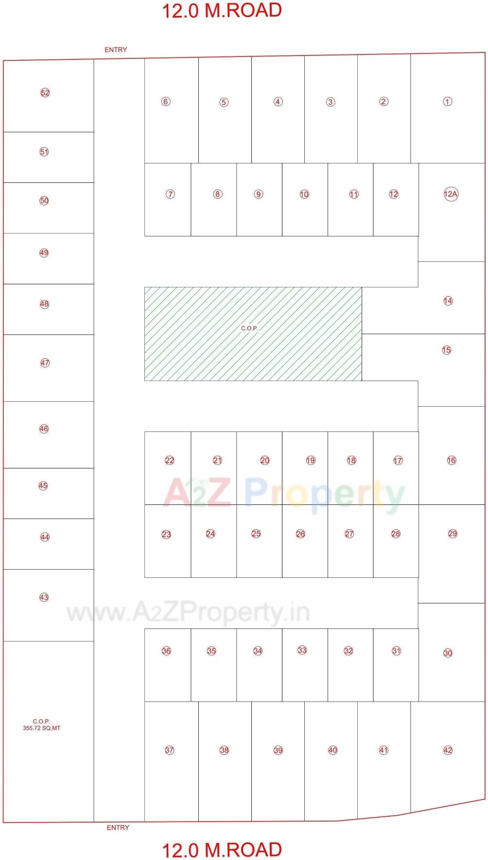 Layout of real estate project Satyamev Aawaass Mango located at Kudasan, Gandhinagar, Gujarat