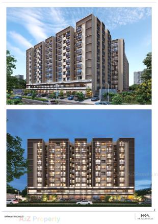 Elevation of real estate project Satyamev Royal located at Pethapur, Gandhinagar, Gujarat