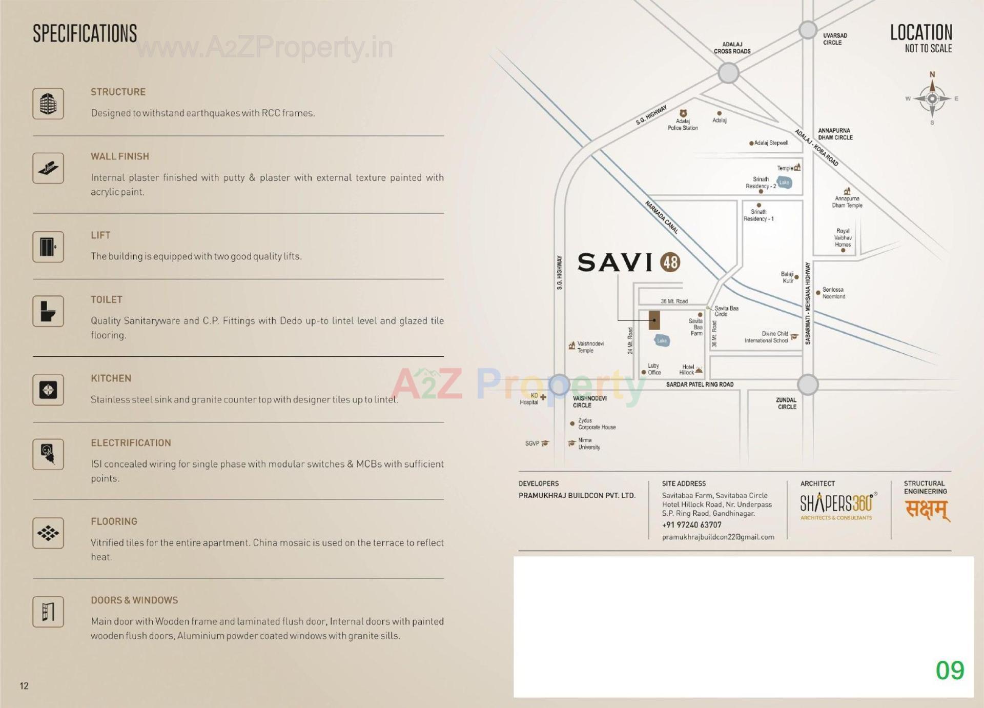  of real estate project Savi located at Khoraj, Gandhinagar, Gujarat