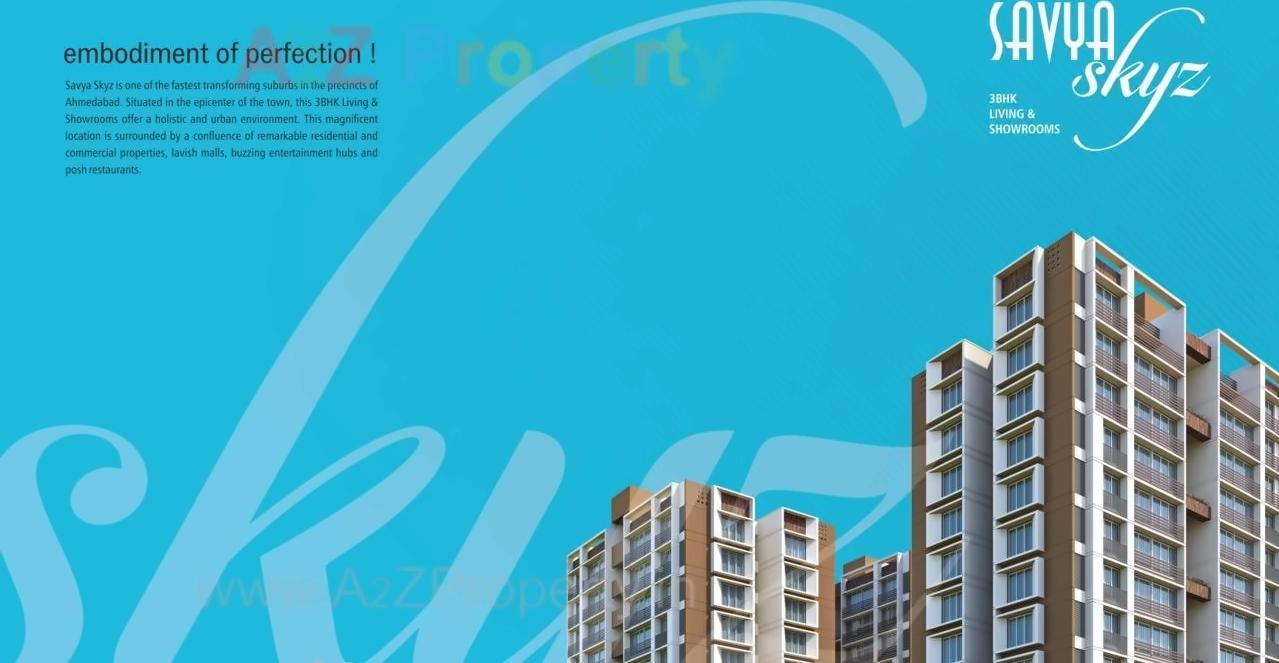 3D Elevation of real estate project Savya Skyz located at Gandhinagar, Gandhinagar, Gujarat
