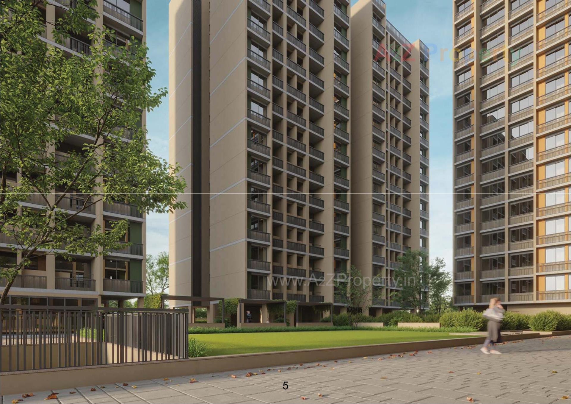 3D Elevation of real estate project Sector 6a located at Adalaj, Gandhinagar, Gujarat