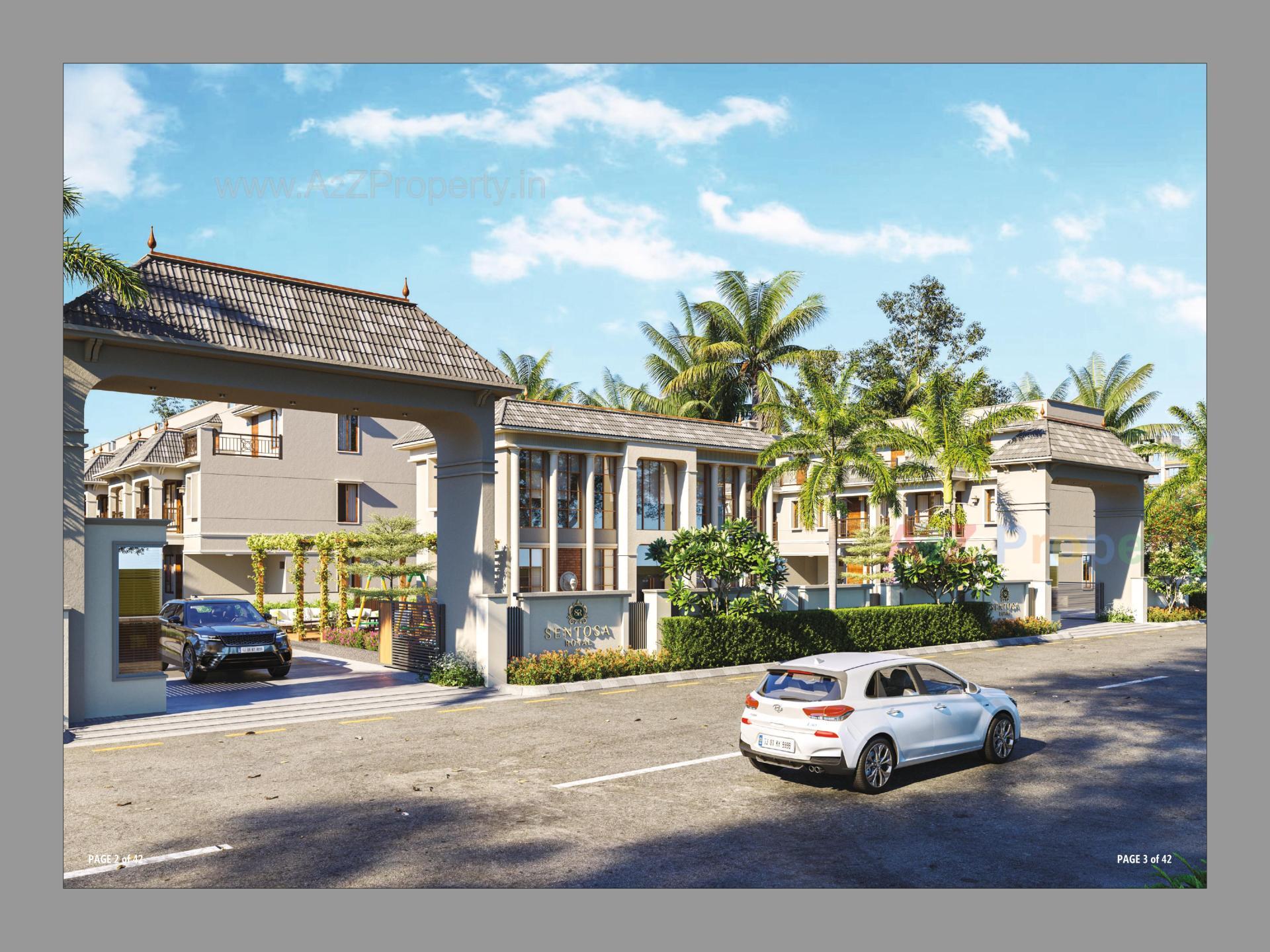 3D Elevation of real estate project Sentosa Royal located at Dehgam, Gandhinagar, Gujarat