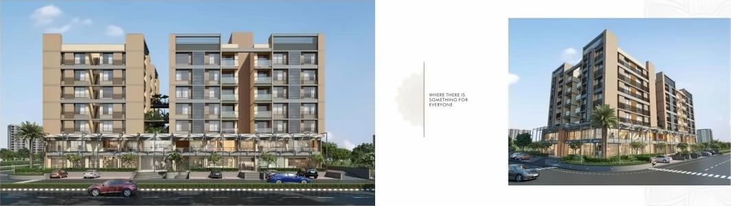 3D Elevation of real estate project Sepal Elegant located at Zundal, Gandhinagar, Gujarat