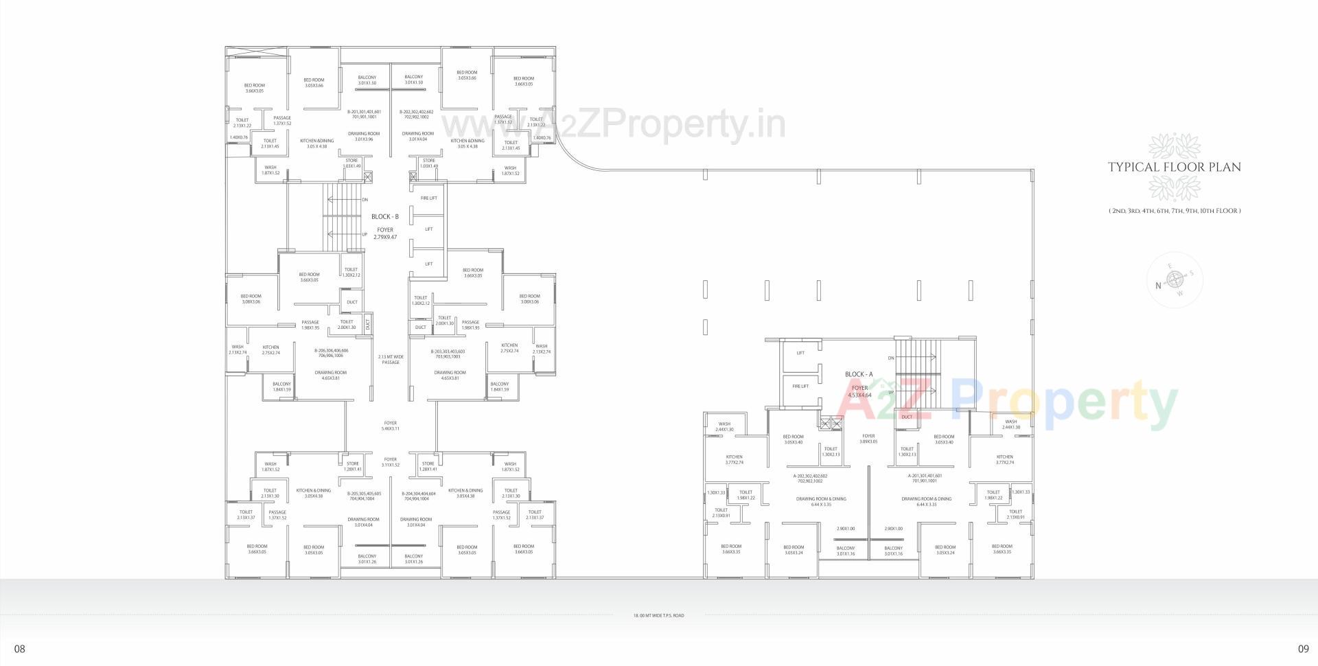 Layout of real estate project Sepal Elegant located at Zundal, Gandhinagar, Gujarat