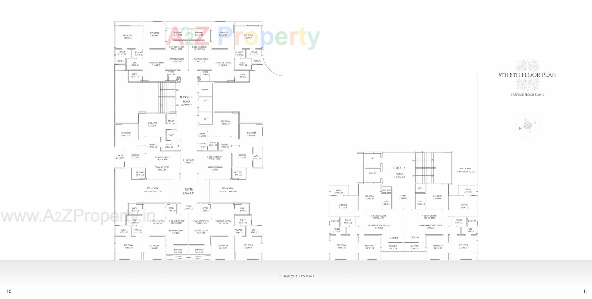 Layout of real estate project Sepal Elegant located at Zundal, Gandhinagar, Gujarat