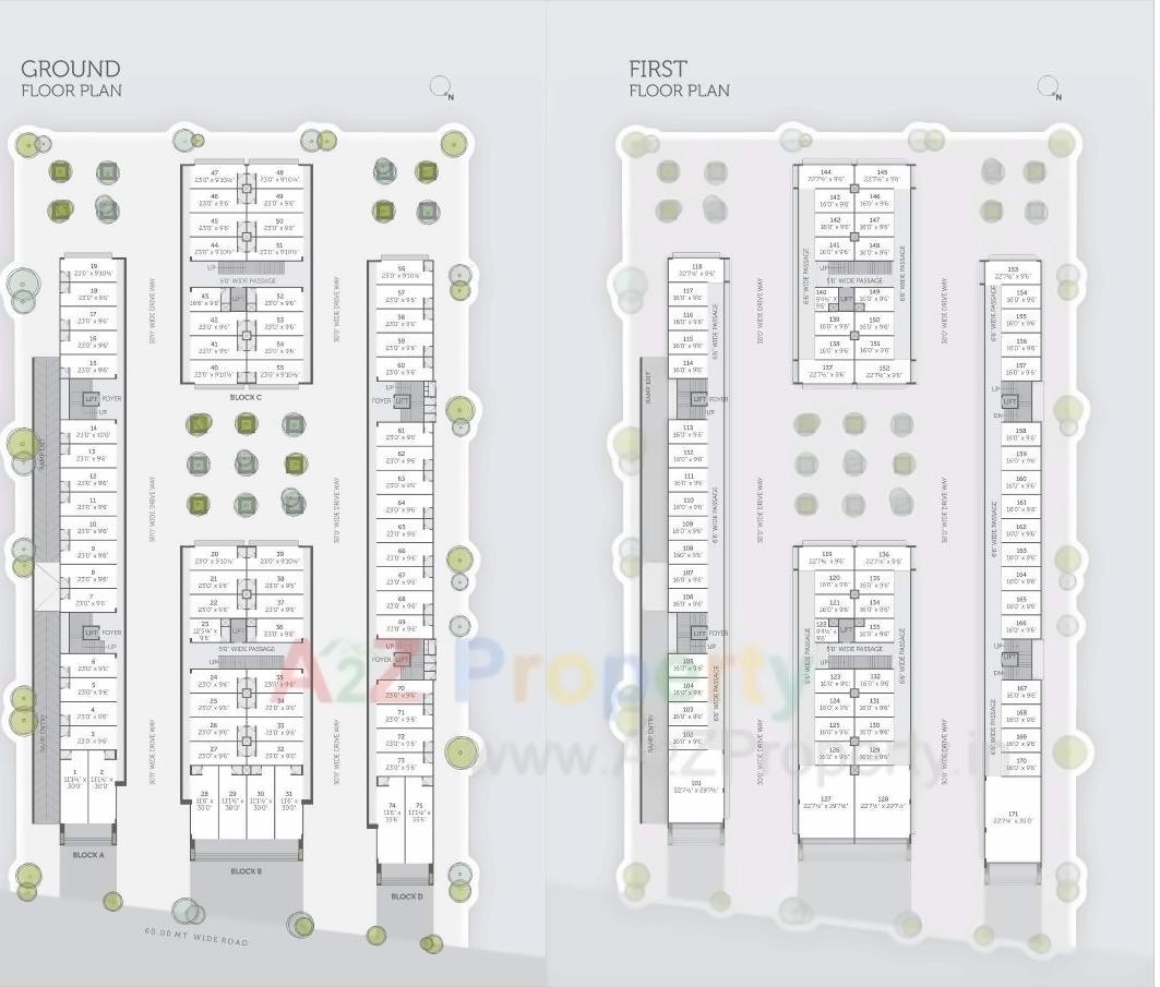 Layout of real estate project Setu Square located at Chiloda, Gandhinagar, Gujarat