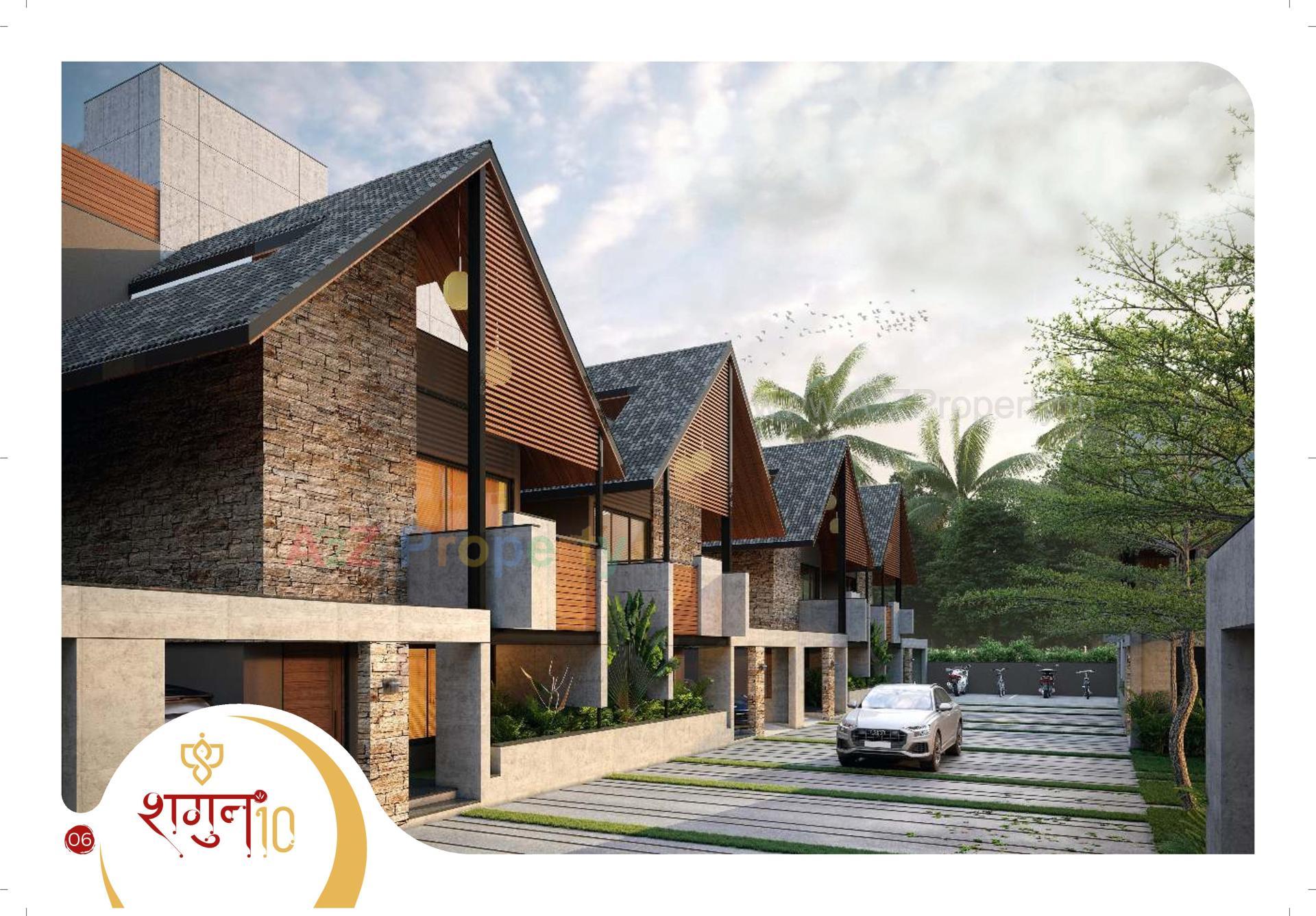 3D Elevation of real estate project Shagun 10 located at Raysan, Gandhinagar, Gujarat