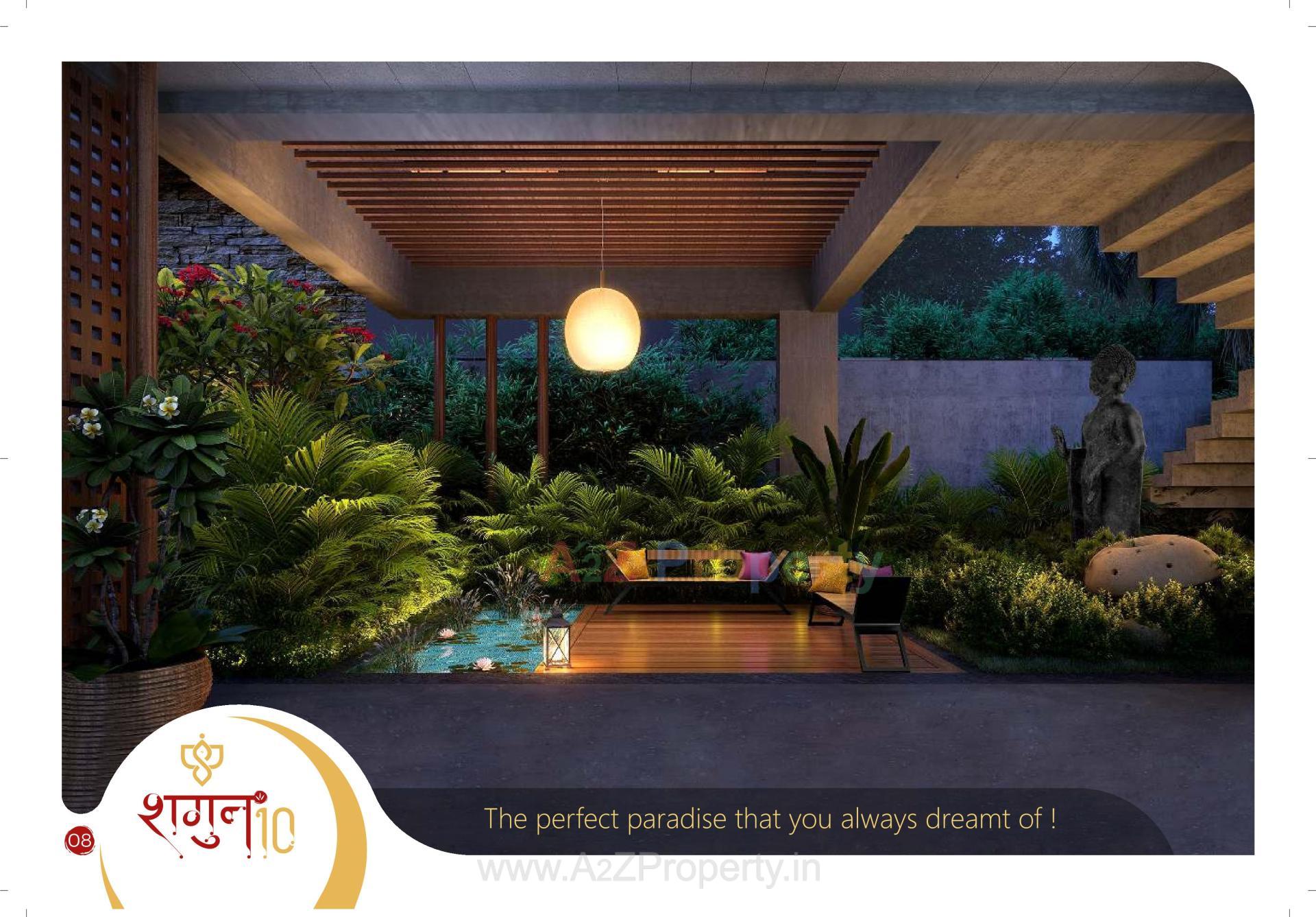 3D Elevation of real estate project Shagun 10 located at Raysan, Gandhinagar, Gujarat