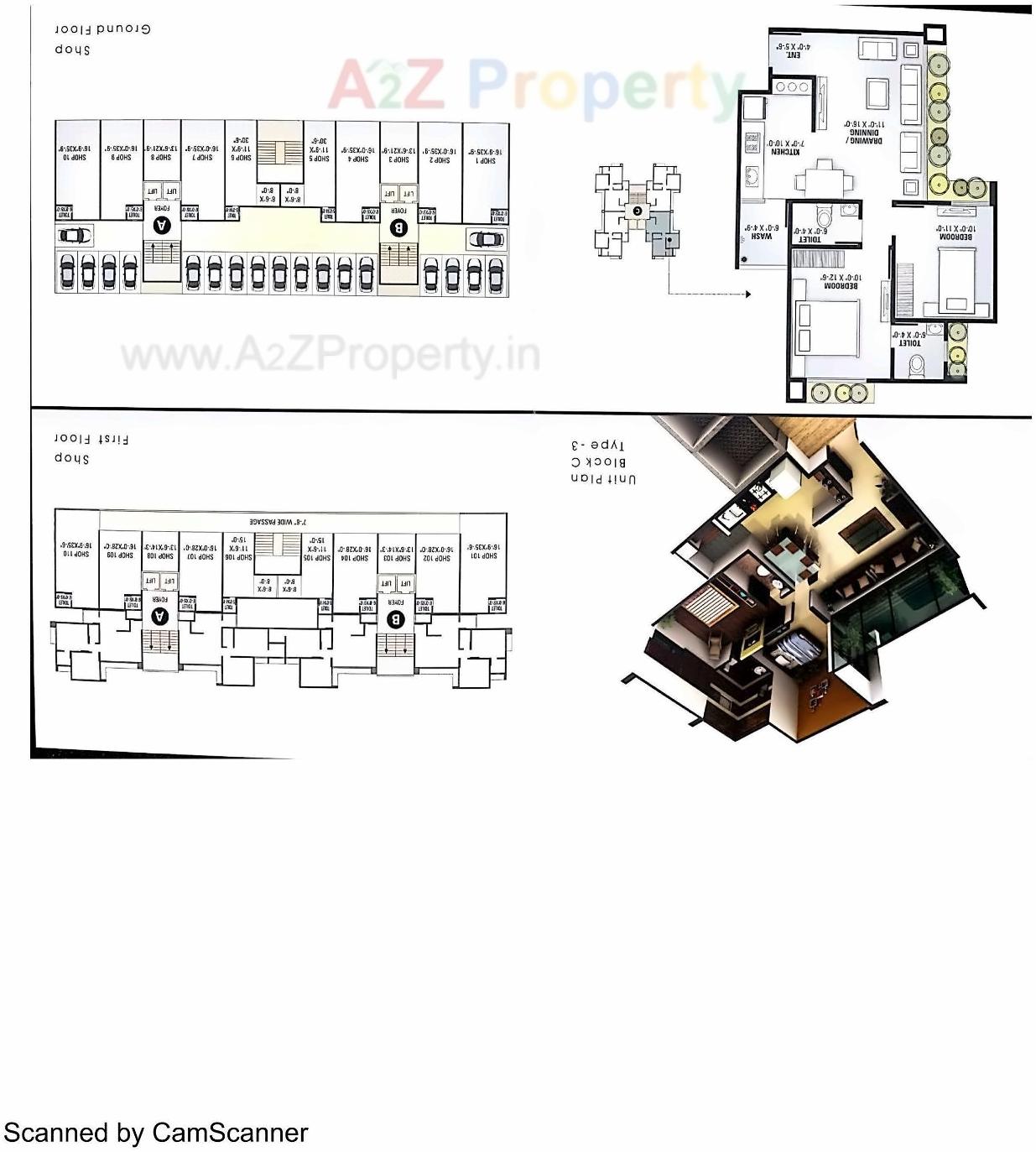 Layout of real estate project Shagun 10 located at Zundal, Gandhinagar, Gujarat
