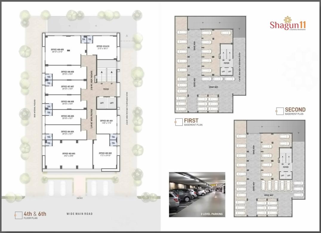 Layout of real estate project Shagun located at Gandhinagar, Gandhinagar, Gujarat