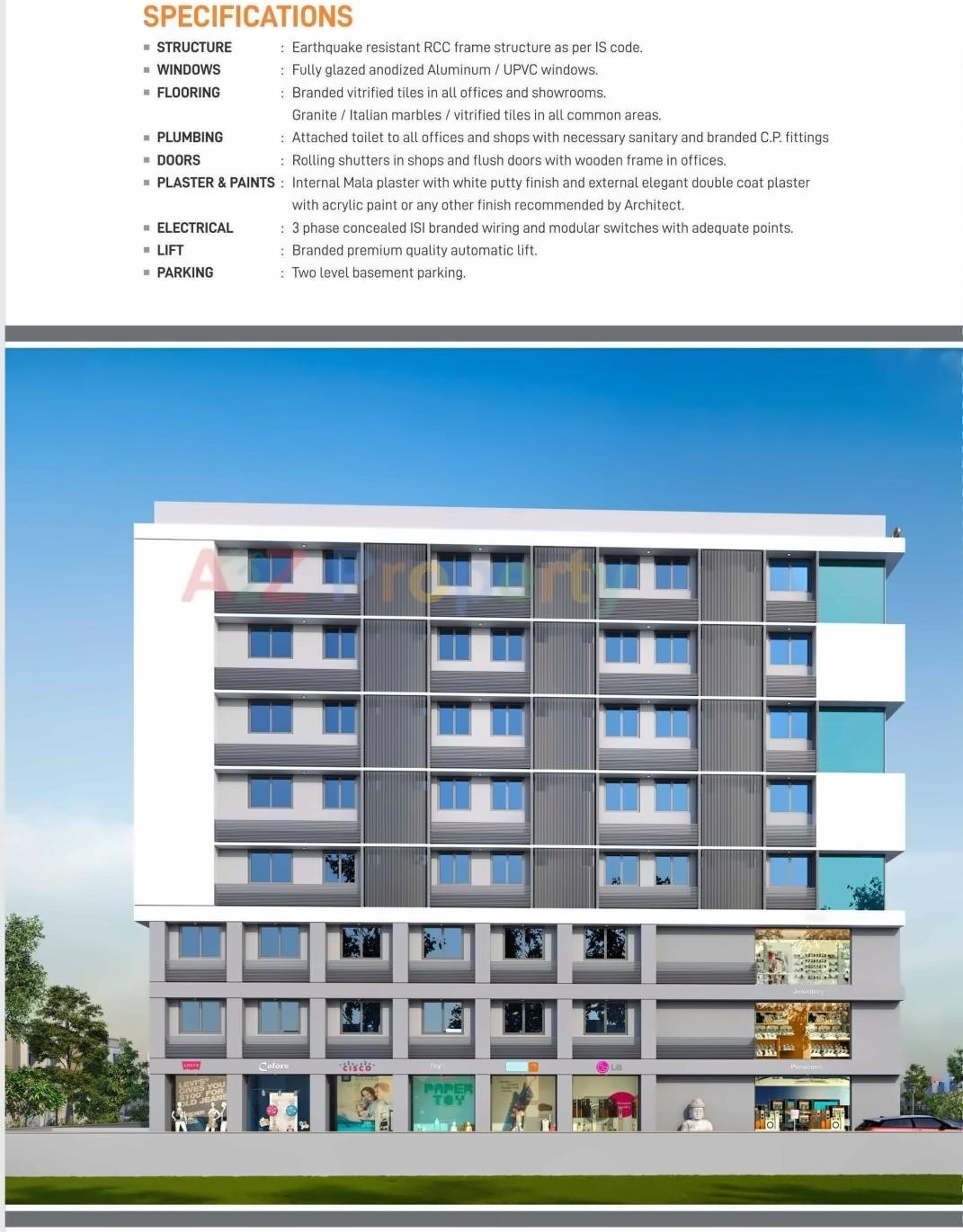 3D Elevation of real estate project Shagun located at Gandhinagar, Gandhinagar, Gujarat