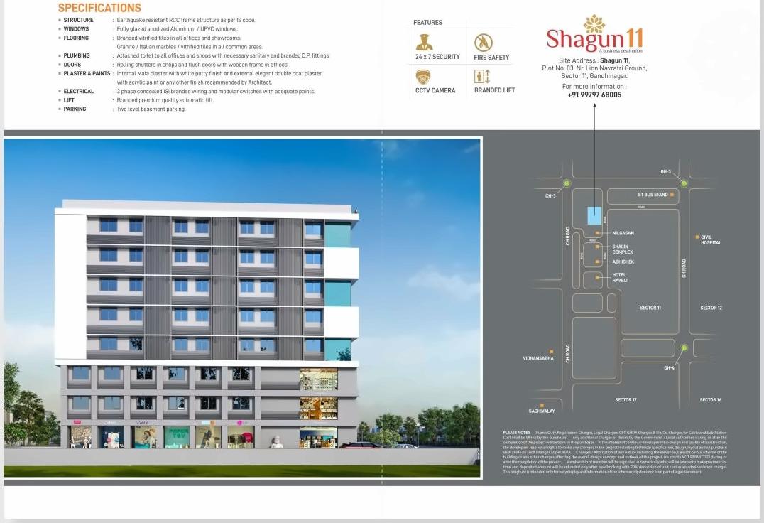 Layout of real estate project Shagun located at Gandhinagar, Gandhinagar, Gujarat
