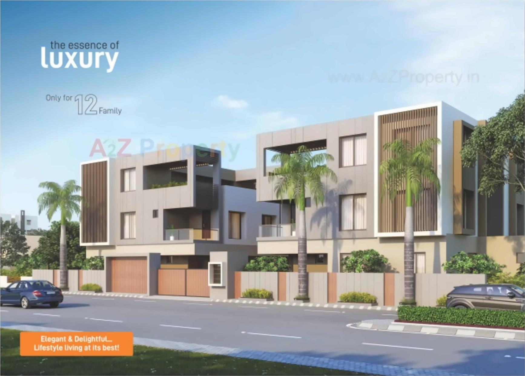 3D Elevation of real estate project Shagun located at Raysan, Gandhinagar, Gujarat