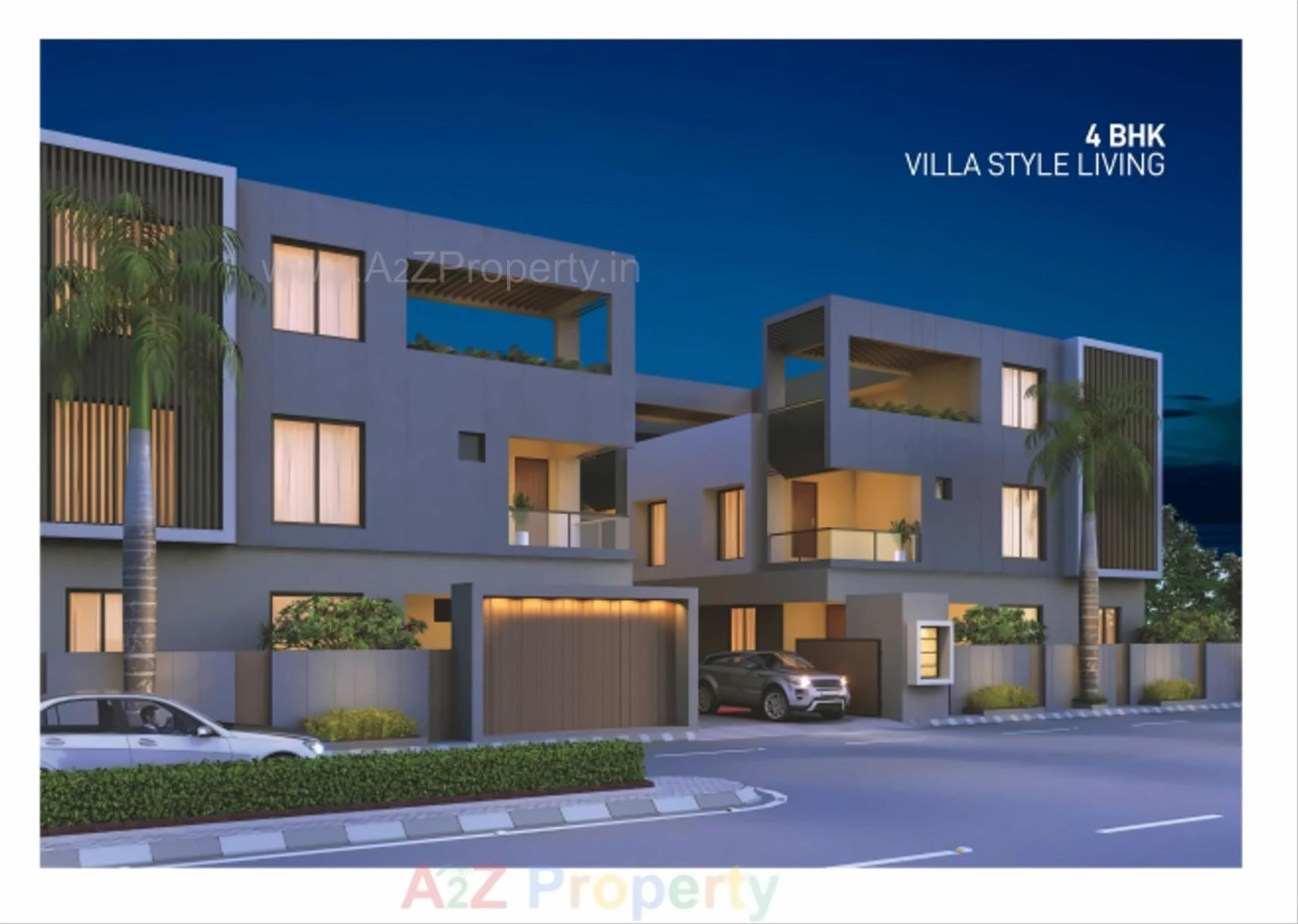 3D Elevation of real estate project Shagun located at Raysan, Gandhinagar, Gujarat