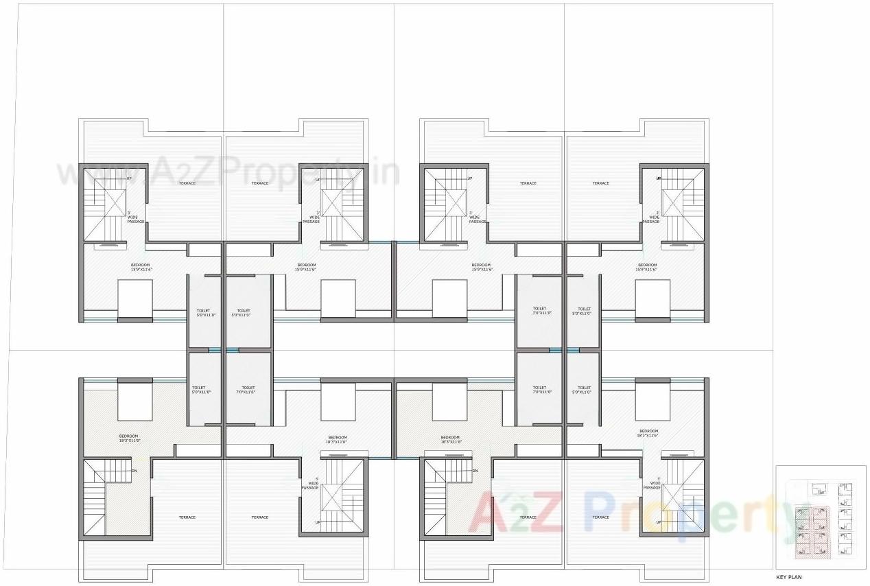 Layout of real estate project Shagun located at Raysan, Gandhinagar, Gujarat