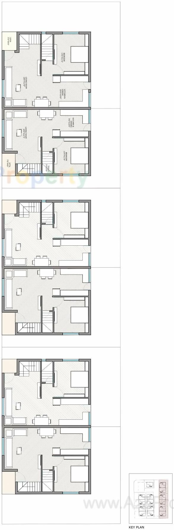 Layout of real estate project Shagun located at Raysan, Gandhinagar, Gujarat