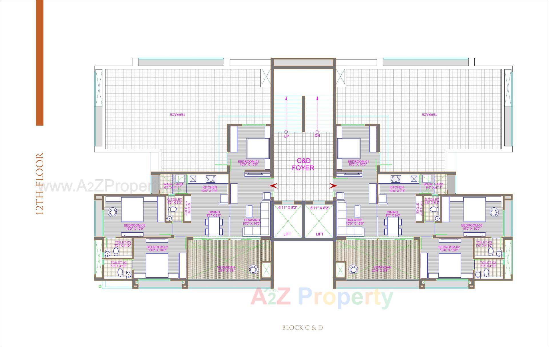 Layout of real estate project Shagun Saral 20 located at Zundal, Gandhinagar, Gujarat