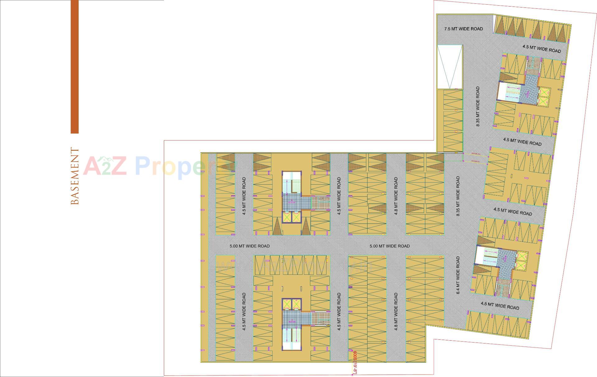 Layout of real estate project Shagun Saral 20 located at Zundal, Gandhinagar, Gujarat