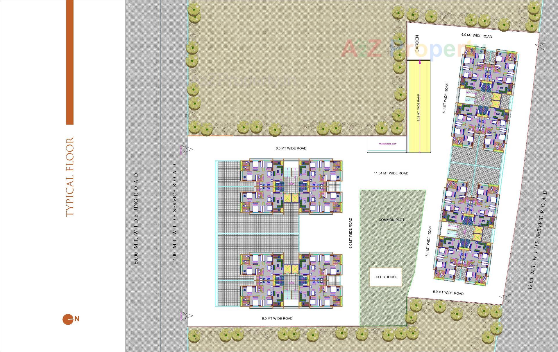 Layout of real estate project Shagun Saral 20 located at Zundal, Gandhinagar, Gujarat