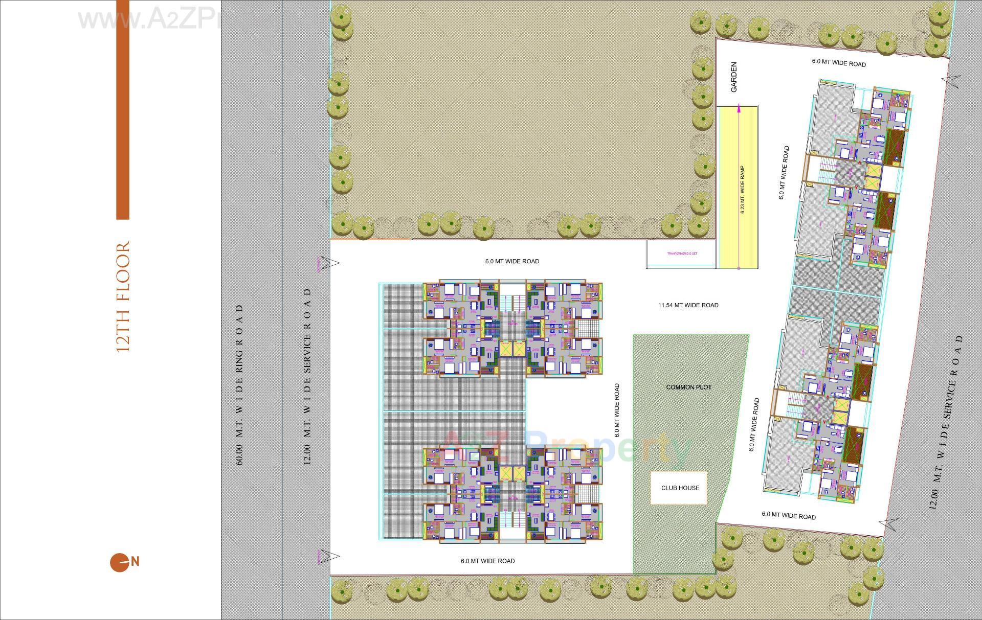 Layout of real estate project Shagun Saral 20 located at Zundal, Gandhinagar, Gujarat