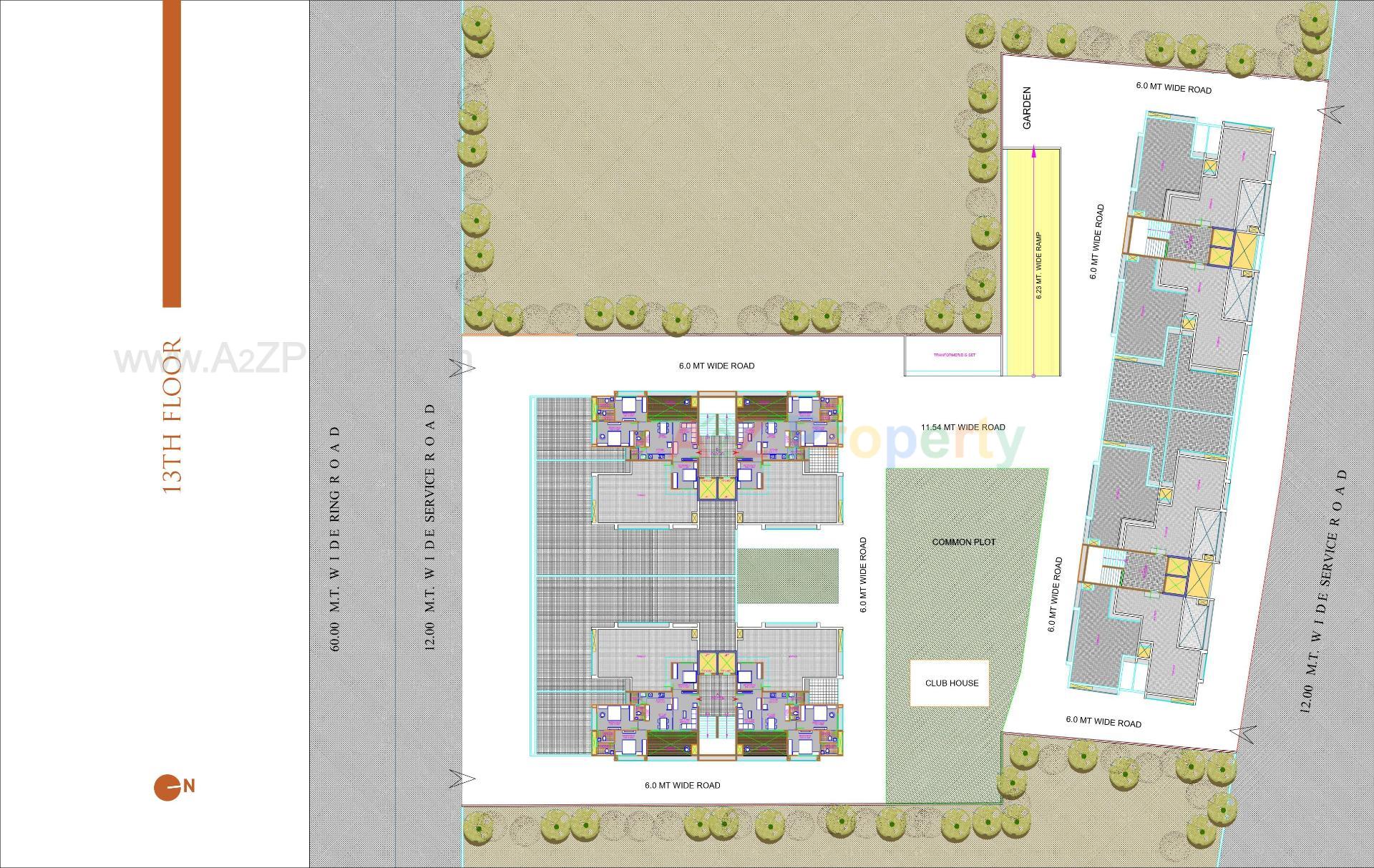Layout of real estate project Shagun Saral 20 located at Zundal, Gandhinagar, Gujarat