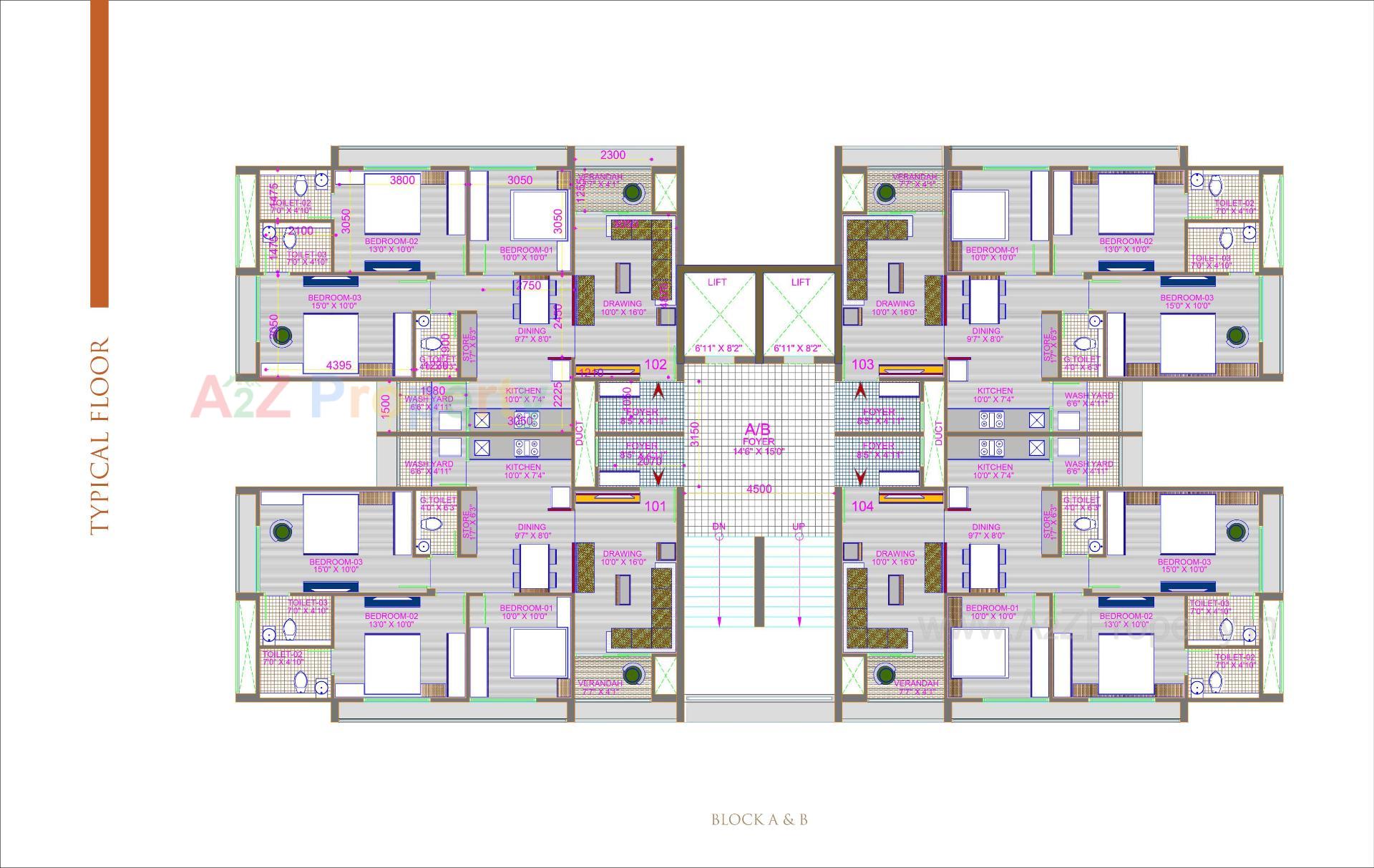 Layout of real estate project Shagun Saral 20 located at Zundal, Gandhinagar, Gujarat