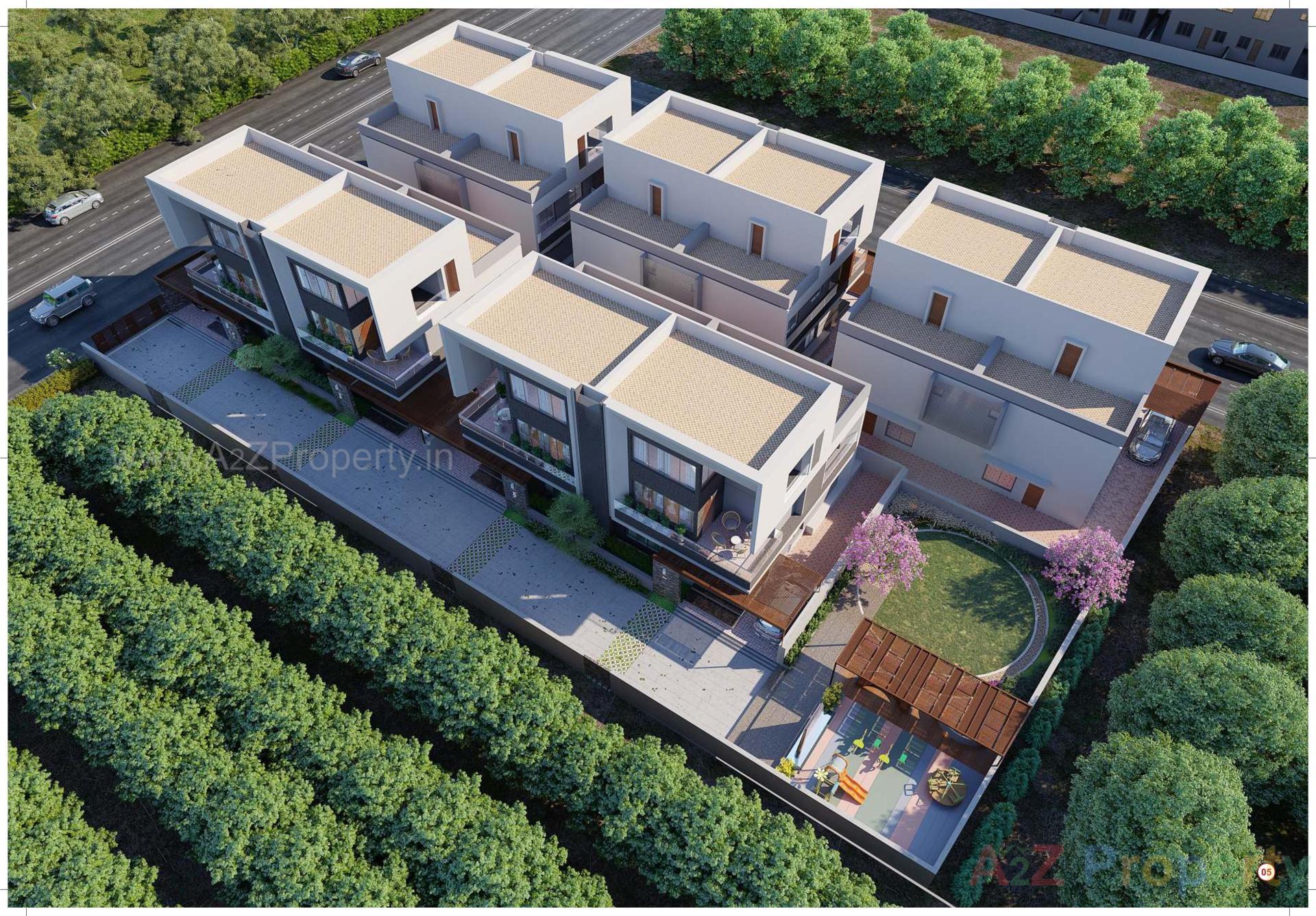 3D Elevation of real estate project Shagun   The Casa located at Raysan, Gandhinagar, Gujarat